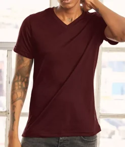 T-Shirts>Nayked Apparel Men'S Classic Soft Heathered Short Sleeve V-Neck T-Shirt