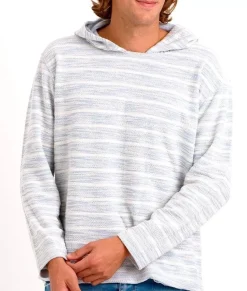 Hoodies & Sweatshirts>Nayked Apparel Men'S Cotton/Poly Striped French Terry Hoodie/Discontinued