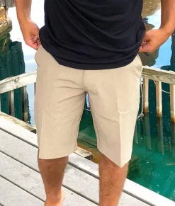 Bottoms>Nayked Apparel Men'S Khaki Hybrid Stretch Short