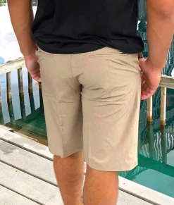 Swim>Nayked Apparel Men'S Khaki Hybrid Stretch Short