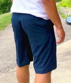 Swim>Nayked Apparel Men'S Navy Hybrid Stretch Short/Discontinued