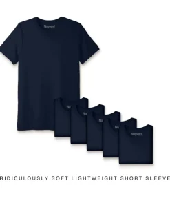 T-Shirts>Nayked Apparel Men'S 6Pk Ridiculously Soft Lightweight Crew Neck T-Shirt