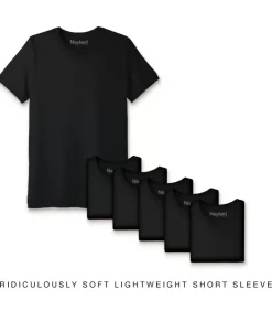 T-Shirts>Nayked Apparel Men'S 6Pk Ridiculously Soft Lightweight Crew Neck T-Shirt