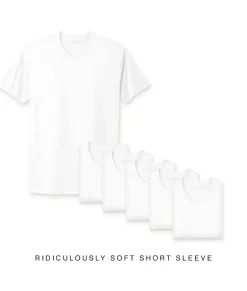 Shirts>Nayked Apparel Men'S 6Pk Ridiculously Soft Short Sleeve Crew Neck 100% Cotton T-Shirt