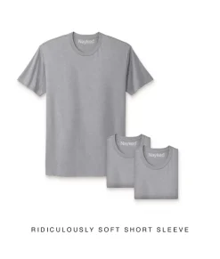 T-Shirt Packs>Nayked Apparel Men'S 3Pk Ridiculously Soft Short Sleeve Crew Neck 100% Cotton T-Shirt