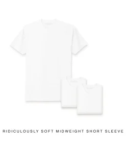 T-Shirts>Nayked Apparel Men'S 3Pk Ridiculously Soft Midweight Crew T-Shirt