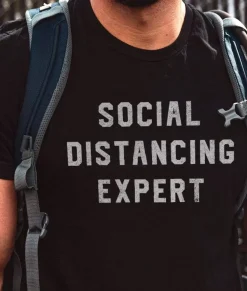 T-Shirts>Nayked Apparel Men'S Ridiculously Soft 100% Cotton Graphic Tee | Social Distancing Expert