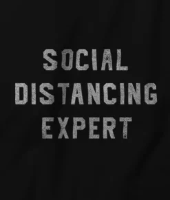 T-Shirts>Nayked Apparel Men'S Ridiculously Soft 100% Cotton Graphic Tee | Social Distancing Expert