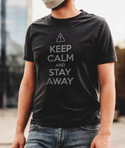 T-Shirts>Nayked Apparel Men'S Ridiculously Soft 100% Cotton Graphic Tee | Keep Calm And Stay Away