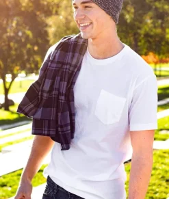 T-Shirts>Nayked Apparel Men'S Ridiculously Soft 100% Cotton Pocket T-Shirt