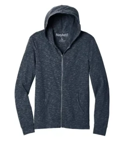 Outerwear>Nayked Apparel Men'S Ridiculously Soft Big Lightweight Full-Zip Hoodie