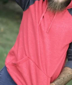 Shirts>Nayked Apparel Men'S Ridiculously Soft Big Fleece Raglan Hoodie