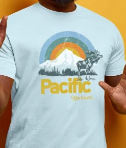 Shirts>Nayked Apparel Men'S Ridiculously Soft Big Graphic T-Shirt | Pacific Northwest
