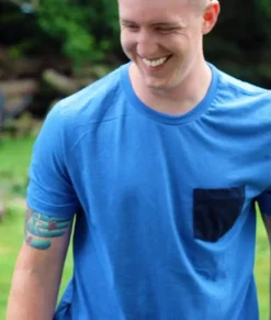 Shirts>Nayked Apparel Men'S Ridiculously Soft Contrast Pocket Short Sleeve Crew Neck T-Shirt