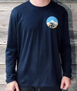 T-Shirts>Nayked Apparel Men'S Ridiculously Soft Cotton Long Sleeve Graphic Tee | Pacific Northwest