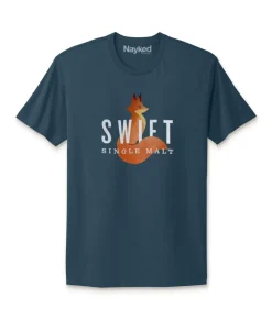 T-Shirts>Nayked Apparel Men'S Ridiculously Soft Cotton Graphic Tee | Swift Single Malt