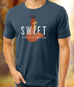 Shirts>Nayked Apparel Men'S Ridiculously Soft Cotton Graphic Tee | Swift Single Malt
