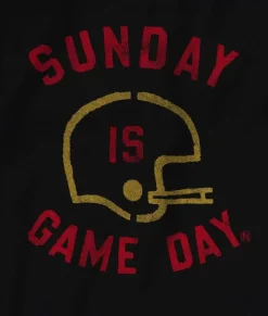T-Shirts>Nayked Apparel Men'S Ridiculously Soft Cotton Long Sleeve Graphic Tee | Sunday Is Game Day