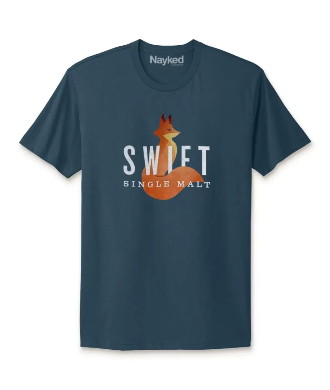 T-Shirts>Nayked Apparel Men'S Ridiculously Soft Cotton Graphic Tee | Swift Single Malt
