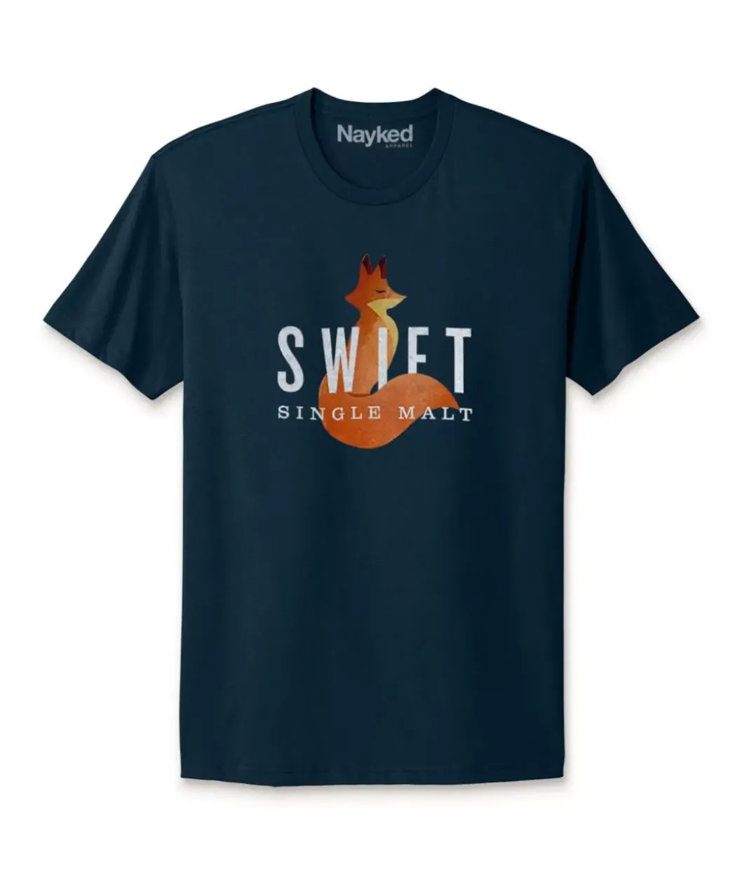 T-Shirts>Nayked Apparel Men'S Ridiculously Soft Cotton Graphic Tee | Swift Single Malt
