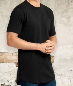 Shirts>Nayked Apparel Men'S Ridiculously Soft Curved Hem Longline T-Shirt