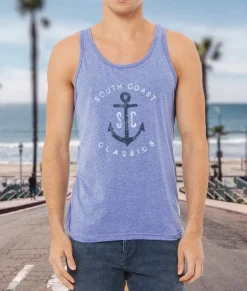 Shirts>Nayked Apparel Men'S Ridiculously Soft Graphic Lightweight Tank Top | Sc Anchor