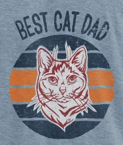 T-Shirts>Nayked Apparel Men'S Ridiculously Soft Lightweight Graphic Tee | Best Cat Dad