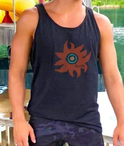T-Shirts>Nayked Apparel Men'S Ridiculously Soft Lightweight Graphic Tank | Sicily Sun