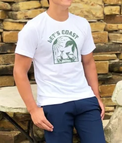 T-Shirts>Nayked Apparel Men'S Ridiculously Soft Lightweight Graphic Tee | Let'S Coast