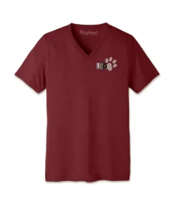 T-Shirts>Nayked Apparel Men'S Ridiculously Soft Lightweight V-Neck Graphic Tee | Luv Paw Print