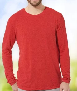 T-Shirts>Nayked Apparel Men'S Ridiculously Soft Lightweight Long Sleeve Crew Shirt