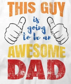 T-Shirts>Nayked Apparel Men'S Ridiculously Soft Lightweight Graphic Tee | Awesome Dad-To-Be