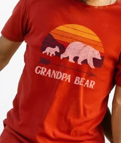 Shirts>Nayked Apparel Men'S Ridiculously Soft Lightweight Graphic Tee | Grandpa Bear