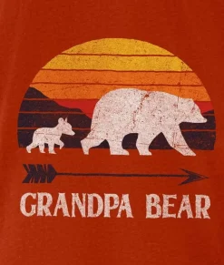 Shirts>Nayked Apparel Men'S Ridiculously Soft Lightweight Graphic Tee | Grandpa Bear