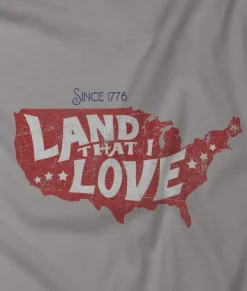 Shirts>Nayked Apparel Men'S Ridiculously Soft Lightweight Graphic Tee | Land That I Love