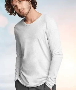 Shirts>Nayked Apparel Men'S Ridiculously Soft Lightweight Long Sleeve Crew Shirt