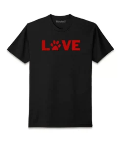 T-Shirts>Nayked Apparel Men'S Ridiculously Soft Midweight Valentine'S Day Graphic T-Shirt | Love My Pet