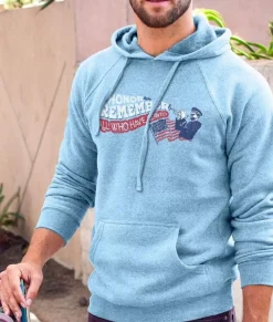 Shirts>Nayked Apparel Men'S Ridiculously Soft Midweight Raglan Hooded Graphic Sweatshirt | Honor And Remember