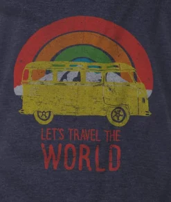 Shirts>Nayked Apparel Men'S Ridiculously Soft Midweight Graphic Tee | Let'S Travel The World