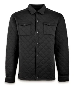Outerwear>Nayked Apparel Men'S Ridiculously Soft Quilted Shirt Jacket