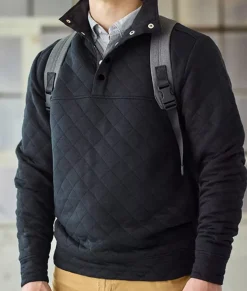 Shirts>Nayked Apparel Men'S Ridiculously Soft Quilted Snap Pullover