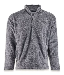 Outerwear>Nayked Apparel Men'S Ridiculously Soft Shag Sherpa Quarter-Zip Pullover