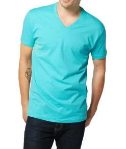 T-Shirts>Nayked Apparel Men'S Ridiculously Soft Short Sleeve V-Neck 100% Cotton Shirt | Discontinued Colors
