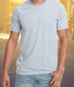 Shirts>Nayked Apparel Men'S Ridiculously Soft Sueded Snow Heathered T-Shirt