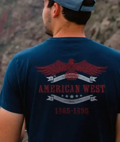 T-Shirts>Nayked Apparel Men'S Ridiculously Soft Sueded Graphic Tee | American West
