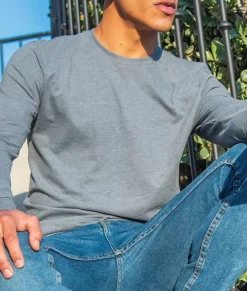 Shirts>Nayked Apparel Men'S Ridiculously Soft Sueded Long Sleeve T-Shirt