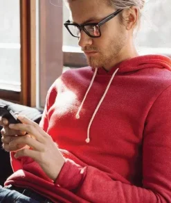 Hoodies & Sweatshirts>Nayked Apparel Men'S Ridiculously Soft Vintage Recycled Fleece Hoodie