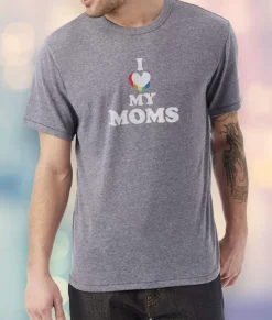 T-Shirts>Nayked Apparel Men'S Ridiculously Soft Vintage Graphic T-Shirt | I Love My Moms