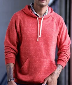 Hoodies & Sweatshirts>Nayked Apparel Men'S Soft Snow Heather French Terry Hoodie