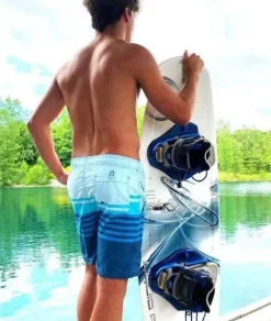 Bottoms>Nayked Apparel Men'S Stripe Volley Swim Short/Discontinued